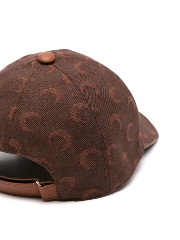 Marine Serre Moon-jacquard Twill Baseball Cap | Browns Hats
