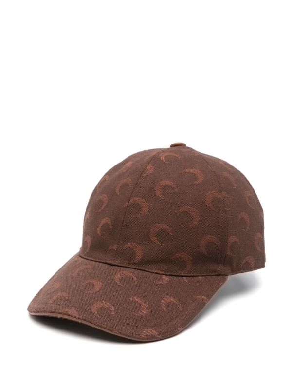 Marine Serre moon-jacquard twill baseball cap | Browns Hats