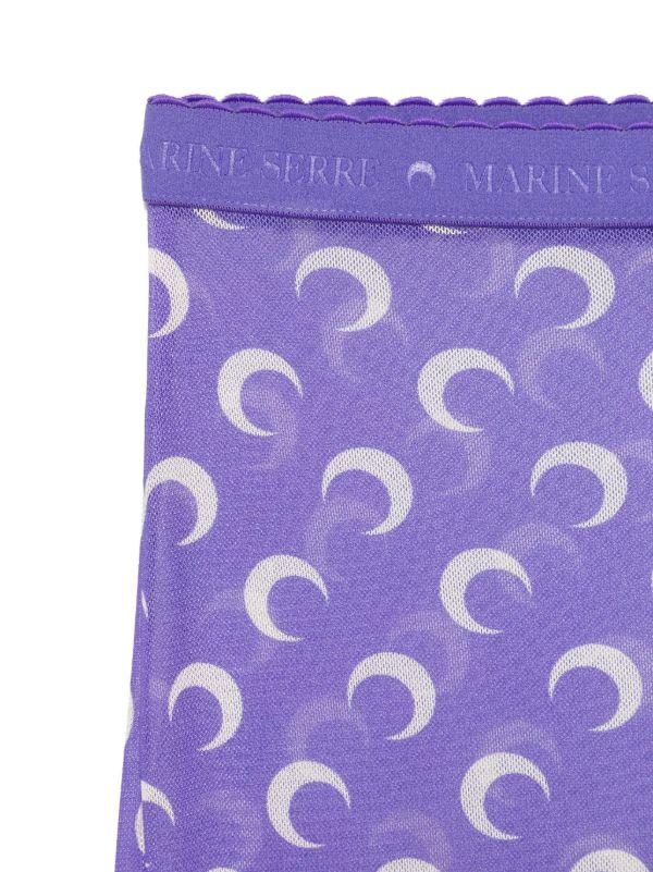 Marine Serre Moongram-print Tights | Browns Pantyhose & Stockings