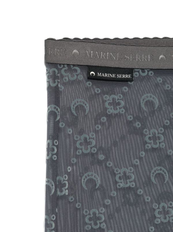 Marine Serre Moonogram-Pattern Tights | Browns Pantyhose & Stockings