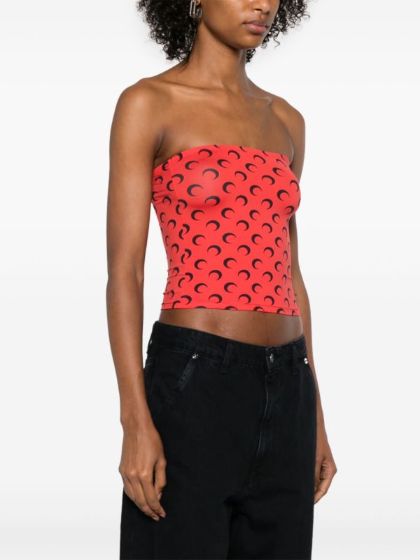 Marine Serre Moonogram-Print Top | Browns Vests & Tank Tops