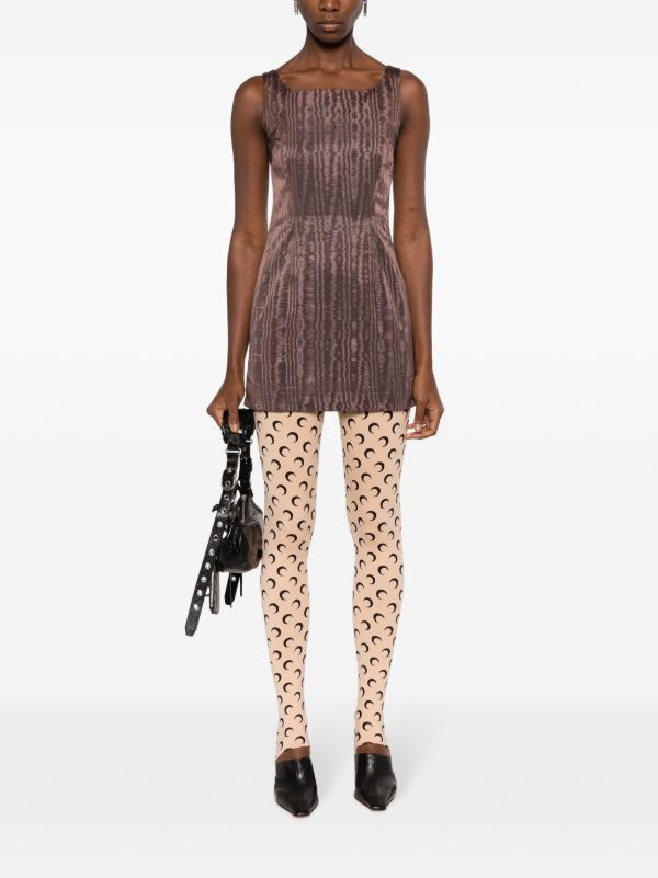 Marine Serre Neutral Fuseaux Moon-Print Leggings | Browns Leggings