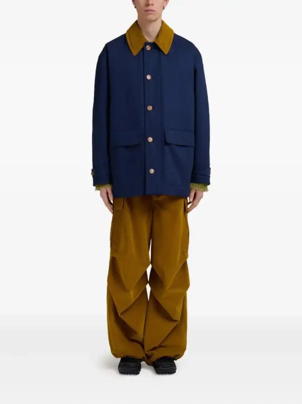 Marni Corduroy-collar Gabardine Parka | Browns Parkas