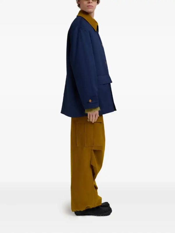 Marni Corduroy-collar Gabardine Parka | Browns Parkas
