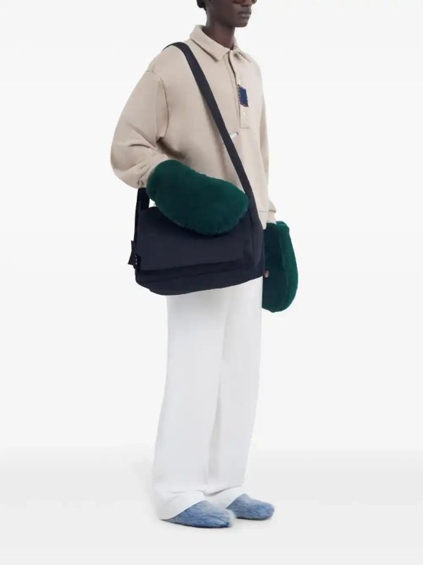 Marni Neutrals Contrast-Stitch Polo Shirt | Browns Polo Shirts