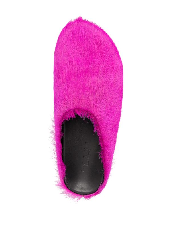 Marni Pink Fussbet Sabot Slippers | Browns Slippers