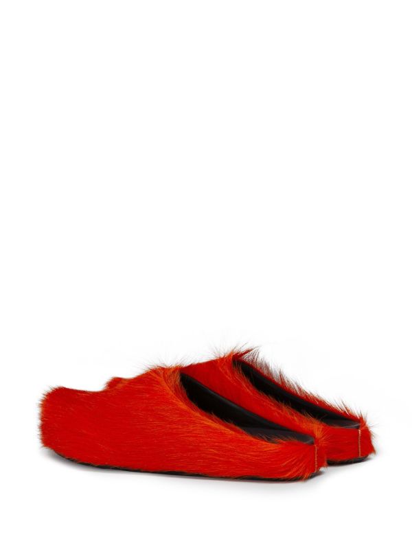 Marni Red Fussbett Sabot Mules | Browns Flip-Flops & Slides