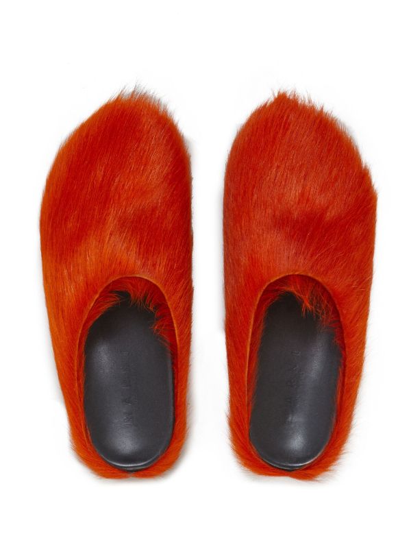 Marni Red Fussbett Sabot Mules | Browns Flip-Flops & Slides