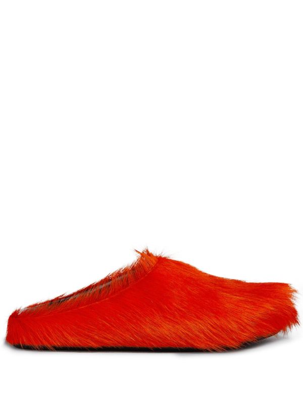 Marni Red Fussbett Sabot Mules | Browns Flip-Flops & Slides