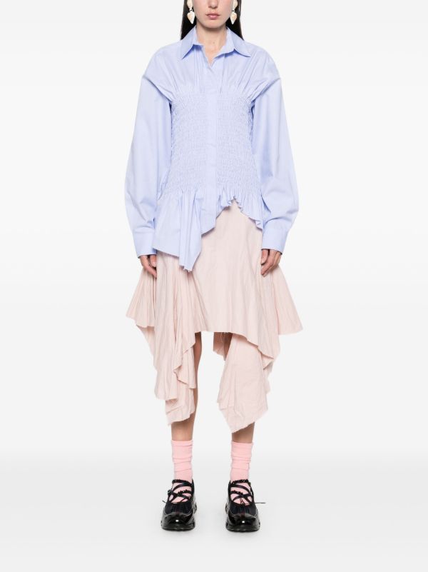 Marques'Almeida Flounce Midi Skirt | Browns Asymmetric & Draped Skirts