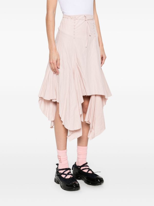 Marques'Almeida Flounce Midi Skirt | Browns Asymmetric & Draped Skirts