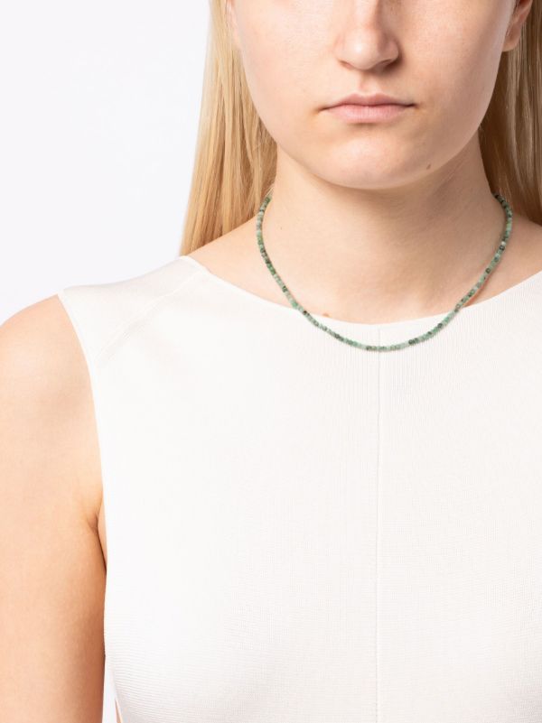 Mateo 14K Yellow Gold Emerald Beaded Necklace | Browns Fine Necklaces