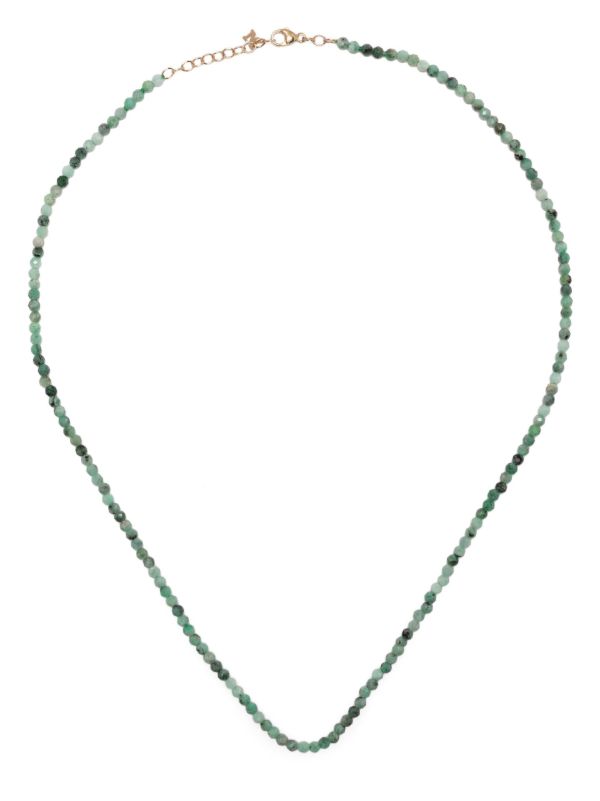 Mateo 14K Yellow Gold Emerald Beaded Necklace | Browns Fine Necklaces