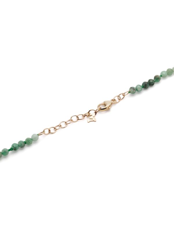 Mateo 14K Yellow Gold Emerald Beaded Necklace | Browns Fine Necklaces