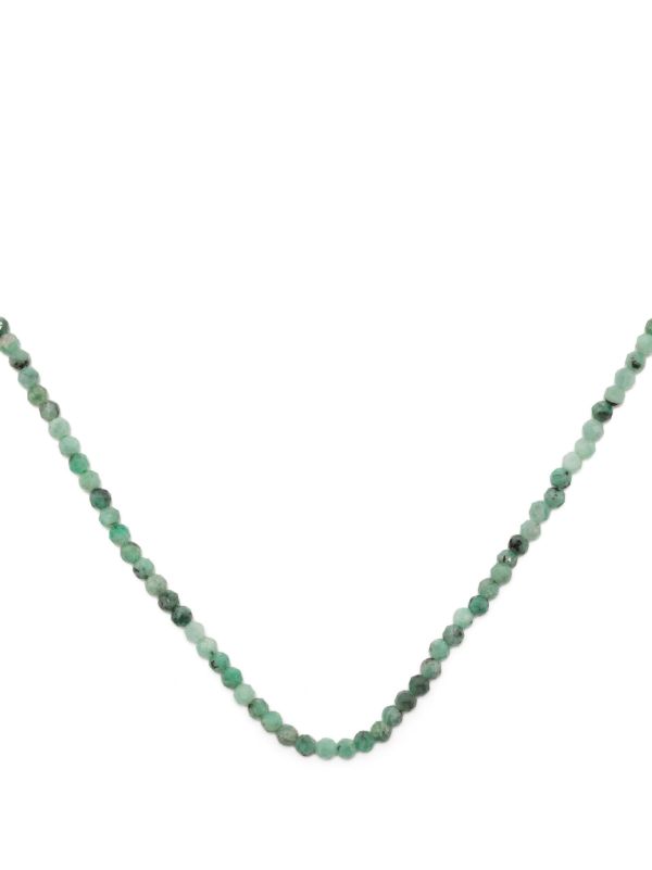 Mateo 14K Yellow Gold Emerald Beaded Necklace | Browns Fine Necklaces
