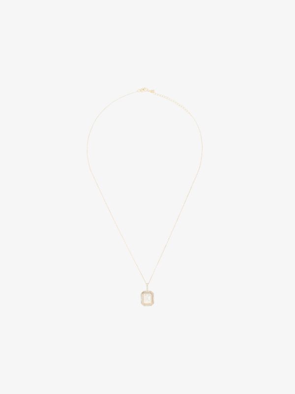 Mateo 14K yellow gold K initial diamond necklace | Browns Necklaces