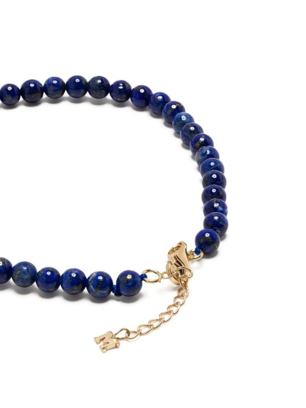Mateo 14K Yellow Gold Lapis Beaded Bracelet | Browns Bracelets