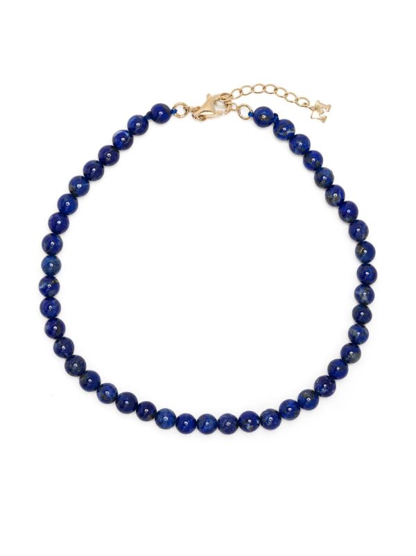 Mateo 14K yellow gold lapis beaded bracelet | Browns Bracelets