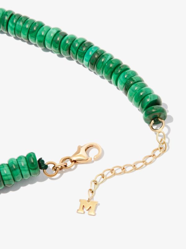 Mateo 14K Yellow Gold Malachite Diamond Beaded Bracelet | Browns Fine Bracelets