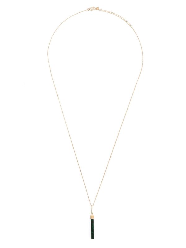 Mateo 14K Yellow Gold Onyx Bar Necklace | Browns Necklaces