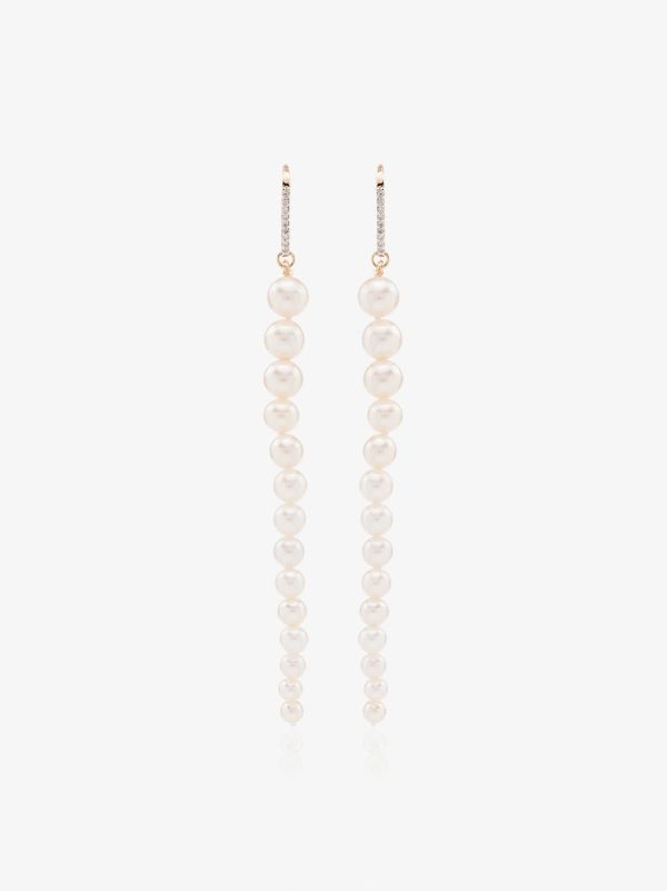 Mateo 14K yellow gold pearl drop earrings | Browns Fine Earrings