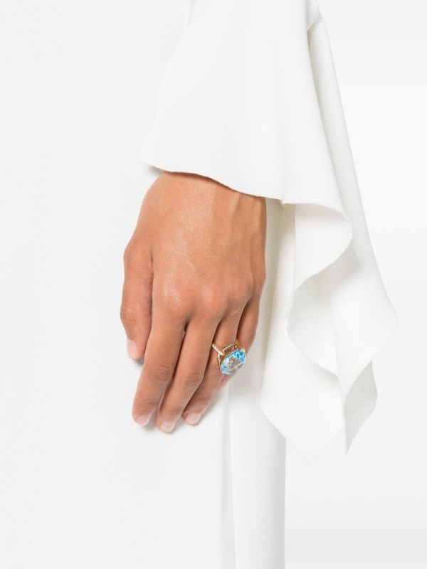 Mateo 14K Yellow Gold Topaz And Diamond Ring | Browns Fine Rings