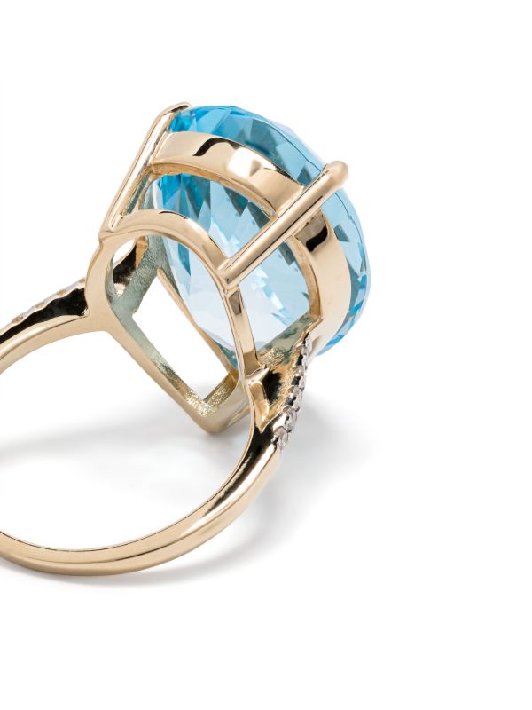 Mateo 14K Yellow Gold Topaz And Diamond Ring | Browns Fine Rings