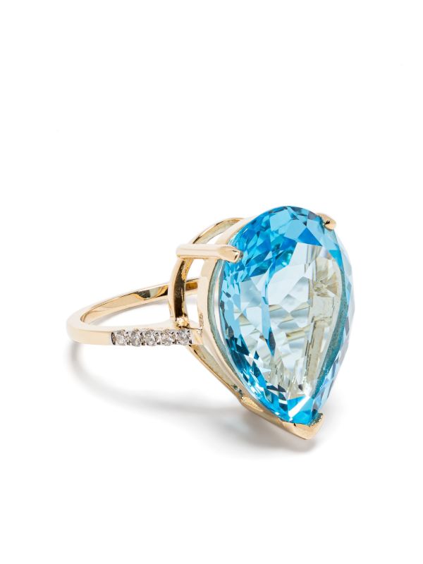 Mateo 14K Yellow Gold Topaz And Diamond Ring | Browns Fine Rings