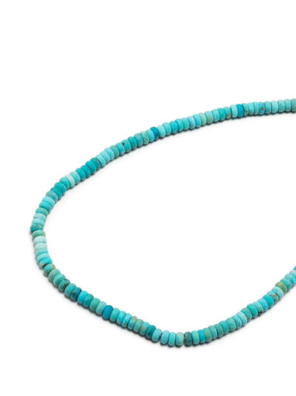 Mateo 14k Yellow Gold Turquoise Bead Necklace | Browns Necklaces