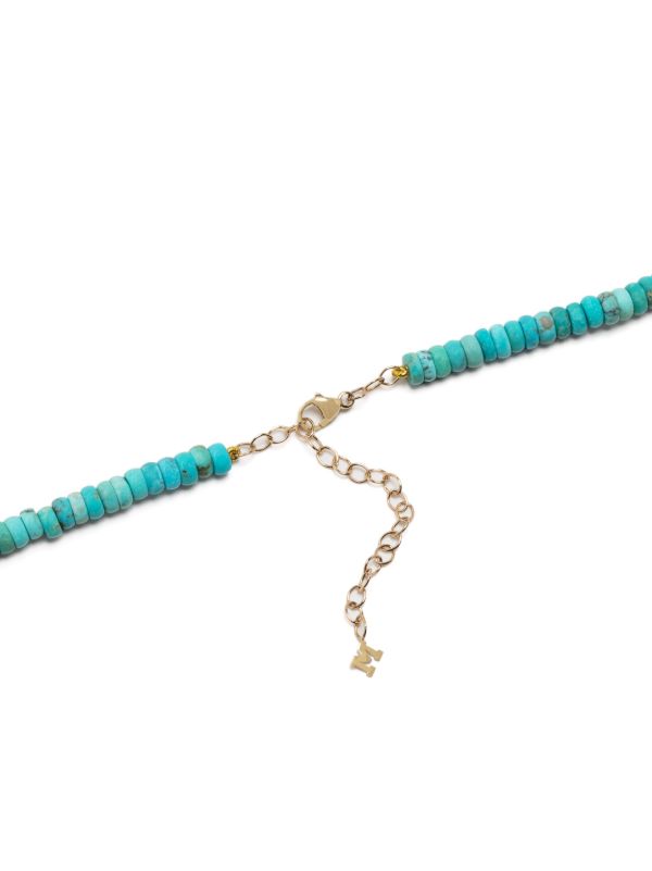 Mateo 14k Yellow Gold Turquoise Bead Necklace | Browns Necklaces