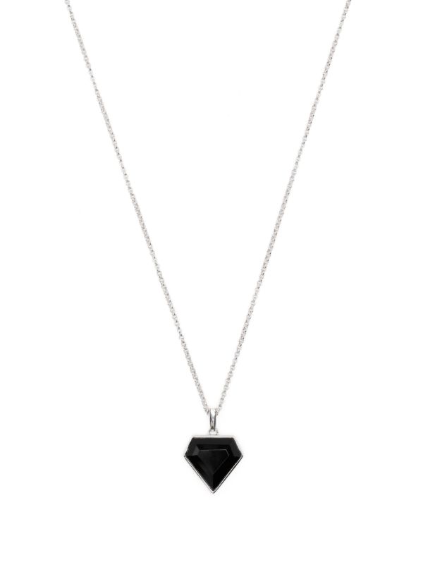 Mateo sterling silver Onyx Pentagon Necklace | Browns Necklaces