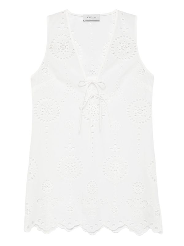 Matteau broderie anglaise mini dress | Browns Day Dresses