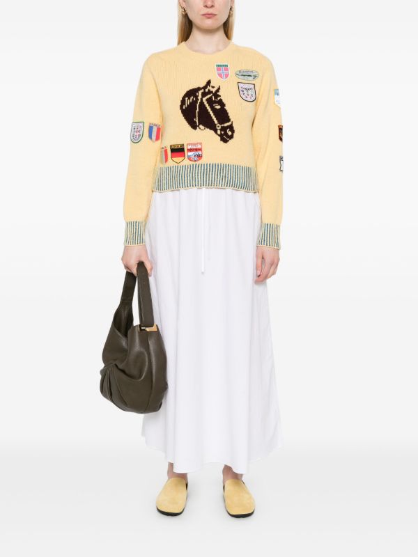 Matteau White Drawstring Skirt | Browns A-Line Skirts