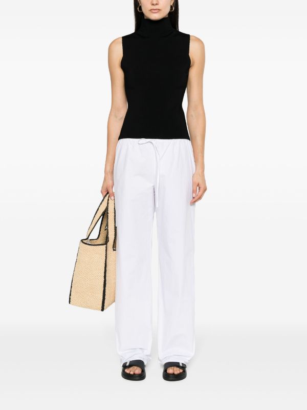 Matteau White Drawstring Wide-leg Trousers | Browns Wide-Leg Pants