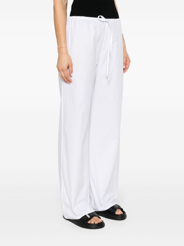 Matteau White Drawstring Wide-leg Trousers | Browns Wide-Leg Pants