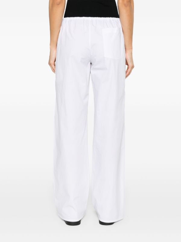 Matteau White Drawstring Wide-leg Trousers | Browns Wide-Leg Pants