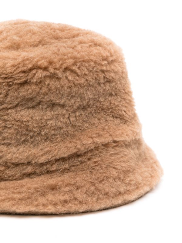 Max Mara Brown Brushed Bucket Hat | Browns Hats