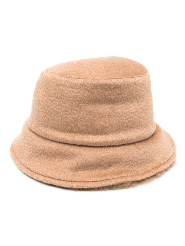 Max Mara Brown Brushed Bucket Hat | Browns Hats