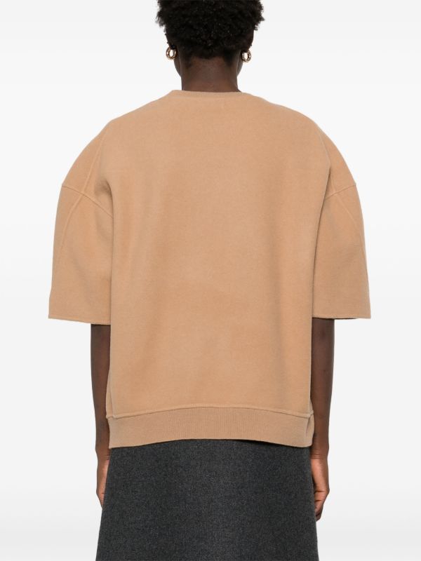 Max Mara Brown Knitted T-shirt | Browns T-Shirts & Jersey Shirts
