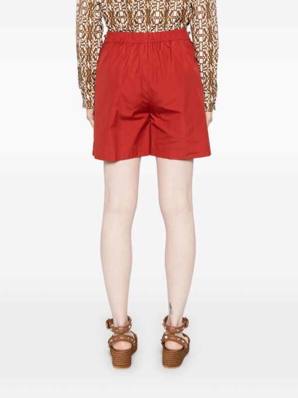 Max Mara Red Cotton Shorts | Browns Short & Mini Shorts