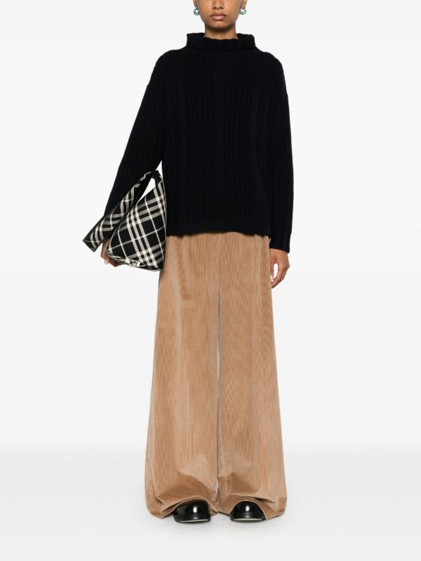 Max Mara Rib-Knit Roll-Neck Sweater | Browns Knitted Sweaters