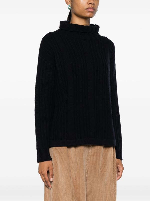 Max Mara Rib-Knit Roll-Neck Sweater | Browns Knitted Sweaters