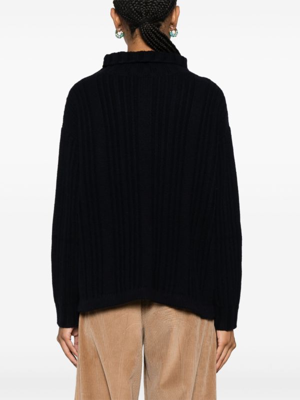 Max Mara Rib-Knit Roll-Neck Sweater | Browns Knitted Sweaters