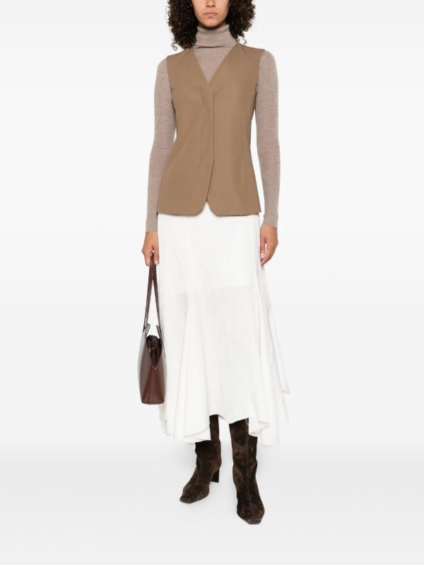 Max Mara Sleeveless V-neck Vest | Browns Vests & Tank Tops