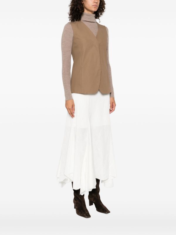 Max Mara Sleeveless V-neck Vest | Browns Vests & Tank Tops