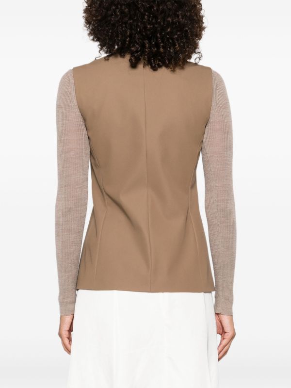 Max Mara Sleeveless V-neck Vest | Browns Vests & Tank Tops