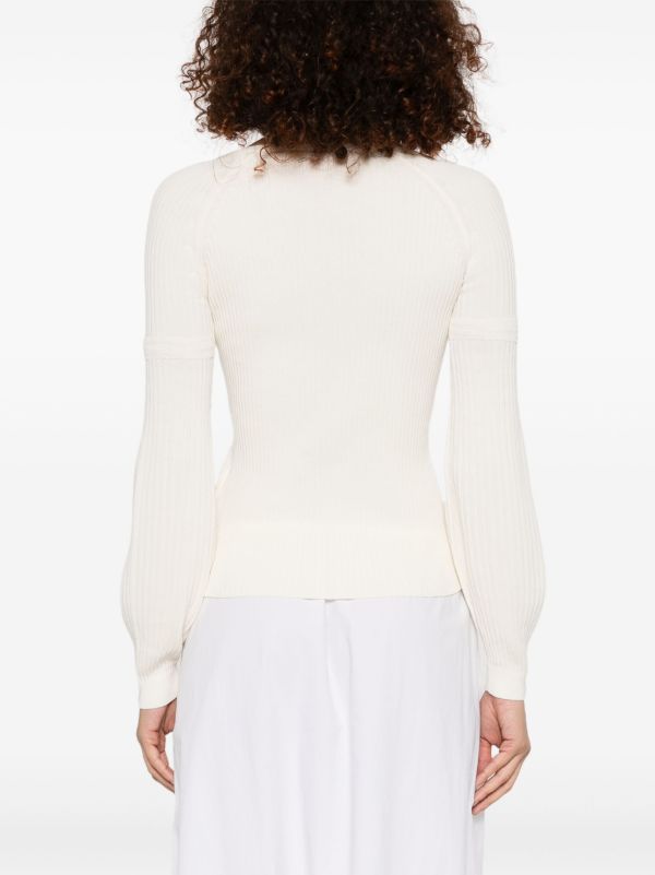 Max Mara White Gioiosa Sweater | Browns Knitted Sweaters