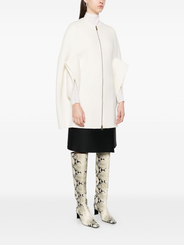 Max Mara White Placido Coat | Browns Single Breasted Coats