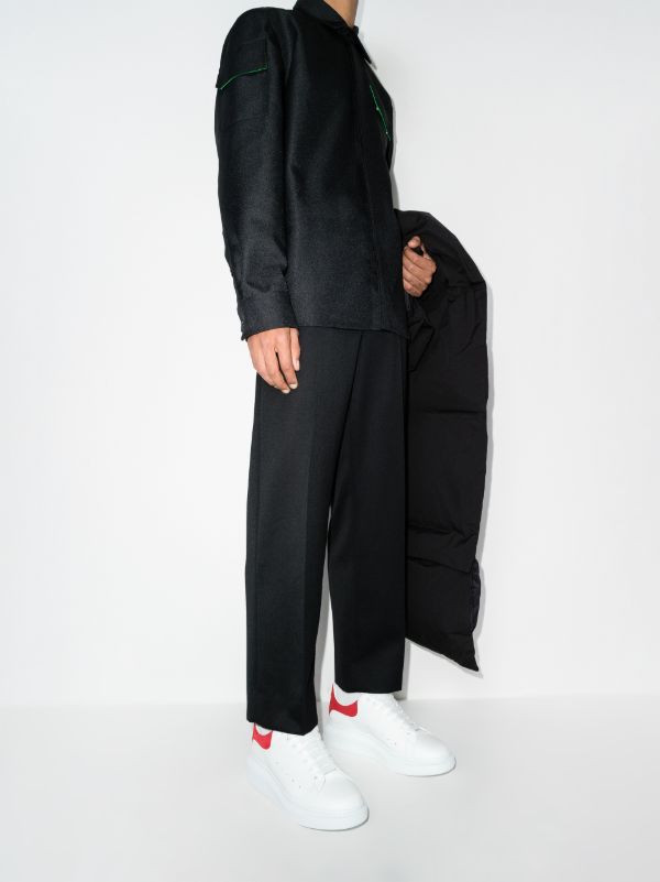 Men's Alexander McQueen White And Red Oversized Sneakers | Browns Low-Tops