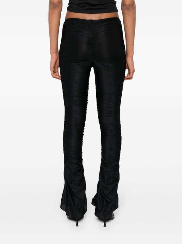 MISBHV Black Draped Flared Trousers | Browns Flared & Bell-Bottom Pants